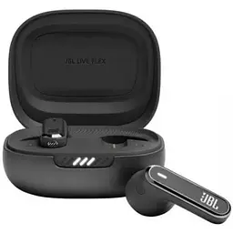 Бездротові навушники JBL Live Flex з кейсом чорні (JBLLIVEFLEXBLK) - мініатюра 2