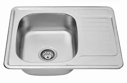 Кухонна мийка Kroner KRP Satin - 6350 (0,8 мм) (CV022779) - мініатюра 3