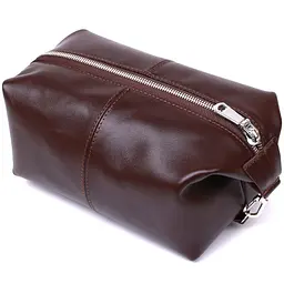 Шкіряна косметичка SHVIGEL 17х11х11 см acs0025787 - мініатюра 2
