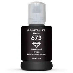Чорнило PRINTALIST 673 для Epson L800 140г Black водорозчинне (PL673B) - мініатюра 1