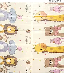 Дитячий складний килимок Poppet Звірята-близнята та Класики двосторонній 150х180x1 см (PP034-150) - мініатюра 2