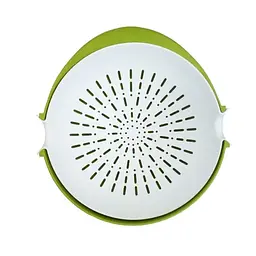Миска ковш друшляк 2 в1 MESH STRAINER Drain Basket Зелений 84557 - мініатюра 9