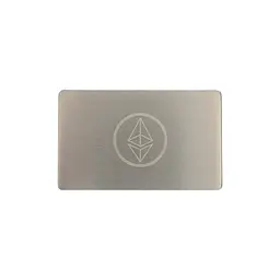 Металева пластина для зберігання сід-фрази Ethereun Mini Plate 55×90 мм + гравірувальна ручка (1 шт) - мініатюра 2