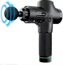 Ударний перкусійний масажер тригерних точок Massage Gun 2500 mAh (6 насадок, 30 швидкостей)