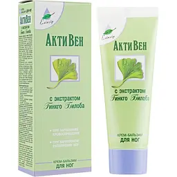 Крем-бальзам Elixir АктиВен з екстрактом гінкго білоба 75 мл - мініатюра 2