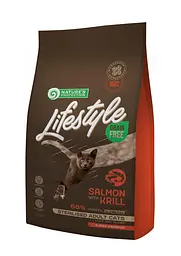 Сухий корм для стерилізованих кішок лосось Lifestyle Grain 1,5 кг