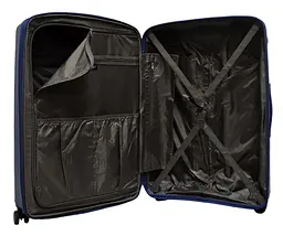 Валіза велика L поліпропілен Airtex 223 78×55×30см 99л Темно-синій - мініатюра 4