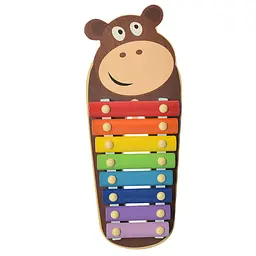 Дитяча іграшка Ксилофон дерев'яний (Бегемот) Vi Vi Wood Toy 35х15,5х4 см igr0001483