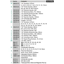Набір інструментів в кейсі (101 предмет) Whirlpower 1614-56101S - мініатюра 2