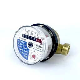 Лічильник холодної води Gidrotek E-T 1,6U 1/2″ зі штуцером (110мм) - мініатюра 3