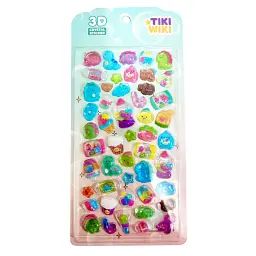 Стікер-наклейка Tiki Wiki Набір 3D-наліпок серії Crystal – Тікі натхнення (25ESE009-06) - мініатюра 1