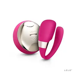 Вібратор для пар LELO Tiani 3 Cerise, 2 мотори, пульт ДК - мініатюра 1