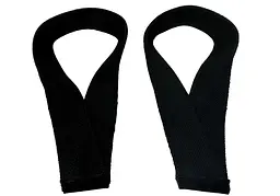 Лямки атлетичні EasyFit Delta для тягової тяги чорні (EF-0040) - мініатюра 3
