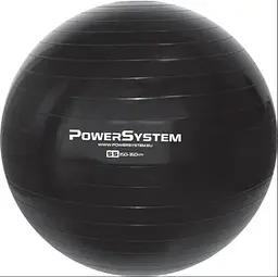 М'яч для фітнесу (фітбол) Power System PS-4011 Ø55 cm PRO Gymball Black (4011BK-0)