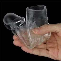 Прозора насадка на член Flawless Clear Penis Sleeve Add 1" від LoveToy - мініатюра 9