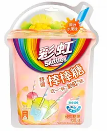 Льодяники Skittles Lollipop Fruit Pink Pack 54г