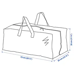 Сумка IKEA велика господарська для зберігання та переїзду, 76 л, синя, 73×35×30 см - мініатюра 10