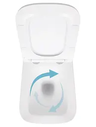 Унітаз підвісний Qtap Crow Ultra Quiet White, з сидінням Slim Duroplast/ Soft-close/ Quick Release QT05335172W - мініатюра 5