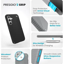 Протиударний чохол Speck Presidio2 Grip для Samsung Galaxy S24/S25 Black 150613-3205 - мініатюра 10