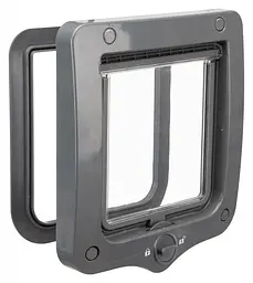 Двері Trixie для котів двосторонні 20 × 22 cм сірі