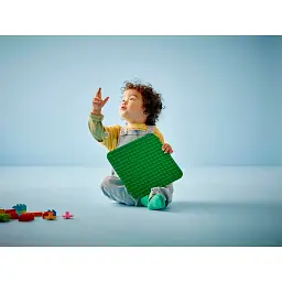 Конструктор LEGO DUPLO Classic Зелена будівельна пластина 1 деталь (10460) - мініатюра 5