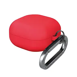 Силіконовий чохол для навушників Samsung Galaxy Buds Core, Hang Case, червоний, ультратонкий захисний кейс товщиною 2 мм, захист від подряпин, пилу та ударів, компактний, з карабіном для кріплення, ArmorStandart (ARM88044)