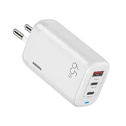 Мережевий зарядний пристрій Remax Ligil Series 65W PD + QC Fast Charger White (RP-U55)