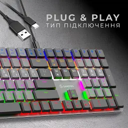 Клавіатура GamePro MK145R Red Switch Dark Gray [121475] - мініатюра 7