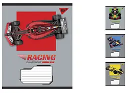 
Зошити учнівські 24 аркуша клітинка. YES Racing championship, 20 шт. в упаковці