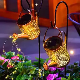 Садовий світильник на сонячній батареї "Лійка" 80см, Fairy lamp / Декоративний LED ліхтар для саду - мініатюра 3