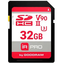 Карта пам'яті Goodram SD 32Gb IRDM PRO SDXC V90 UHS-II U3 Retail (IRP-S9B0-0320R11)