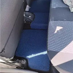 Килимки в салон EVA для Dacia Logan 2004-2012 з підп'ятником Чорні-Синій кант 5 шт - мініатюра 3