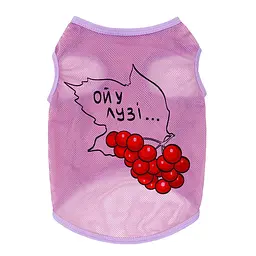 Майка для собак WAUDOG Clothes малюнок Калина сітка S B 30-33 см C 18-21 см - мініатюра 2
