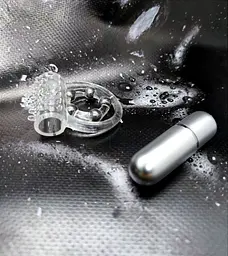 Подвійне віброкільце CalExotics Maximus Ring 5 Stroker Beads, 6х2.5 см (прозорий) - мініатюра 3
