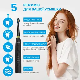 Електрична зубна щітка Pecham Travel PC-085 Black - мініатюра 9