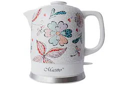 Електрочайник керамічний Maestro MR-068-Flowers 1.5л 1500 Вт білий