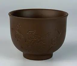 Піала глиняна 100 мл Квітуча сакура (світла)