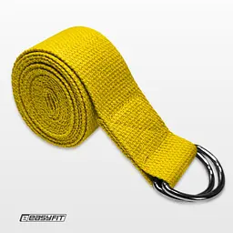 Ремінь для йоги EasyFit жовтий - мініатюра 3
