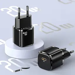 МЗП Usams US-CC124 T36 20W Super Si (1USB-C) Чорний - мініатюра 6