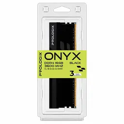Модуль пам'яті для комп'ютера DDR4 16GB 3600 MHz Onyx Black Prologix (PRO16GB3600YB4) - мініатюра 4