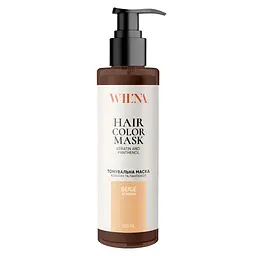 Тонувальна маска для волосся з кератином і пантенолом WIL'NA Hair Color Mask Бежевий 250 мл