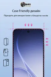 Скло захисне Dengos Full Glue OPPO Reno15 Black (TGFG-435) - мініатюра 3