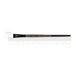 Пензель синтетика кутова Moon 1203A №4 коротка ручка ROSA (4823098534228)