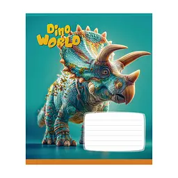 Зошит Школярик Star Dino world 12 аркушів клітинка (012-3664K), в асортименті - мініатюра 4