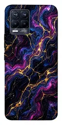 TPU чехол Demsky Purple space marble для Realme 8