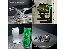 Лазерний рівень Alloid Alloid Pro. Рівень лазерний 4D, 16 ліній LL-4466 - мініатюра 5