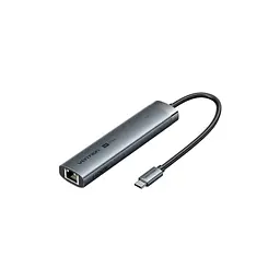 Концентратор Vention USB-C 6-in-1 HDMI + 2xUSB 3.0 + RJ45 + PD 100W (TGNHB)