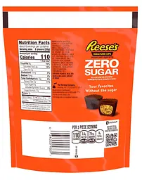 Цукерки Reese's Zero Sugar Miniatures Chocolate Peanut Butter Cups Candy 144г - мініатюра 2