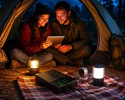UPS-Power Bank 20000 mAh для роутерів та відеокамер 5 V / 9 V / 12 V + USB / Джерело безперебійного живлення / Повербанк для роутера - мініатюра 3