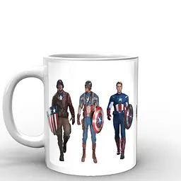 Кухоль GeekLand Captain America костюми CA.02.018 330 мл білий - мініатюра 2